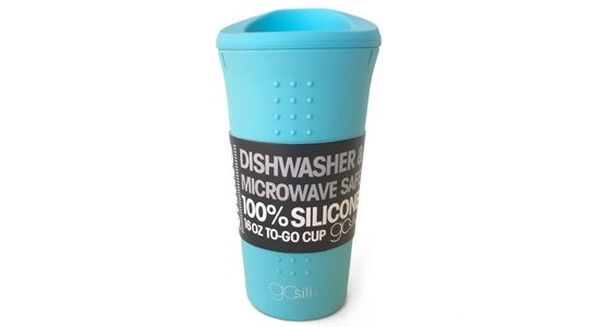 Gosili Silicone 16oz To Go Coffee Tea Cup Sea Blue