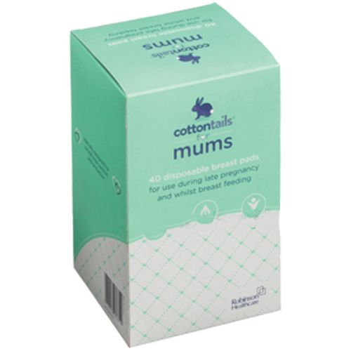 Cottontails Disposable Breast Pads Shaped Pack of 40