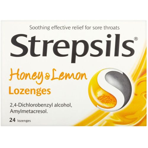 Strepsils Lozenges  Honey & Lemon Pack of 24