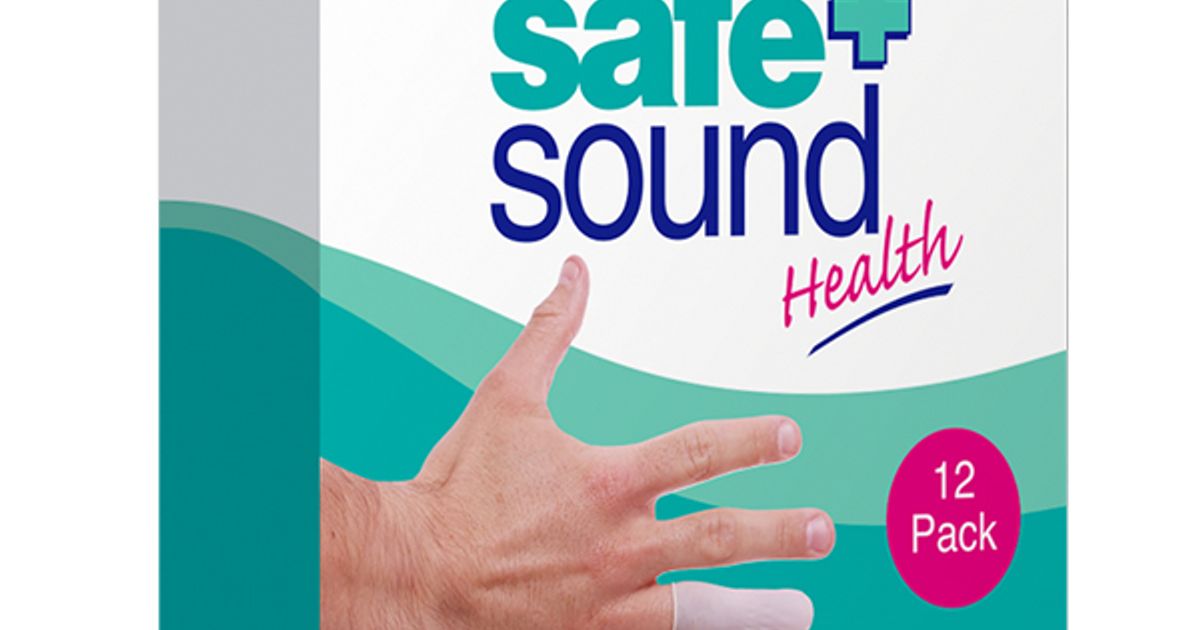 Safe & Sound Latex Finger Cots Pack of 12