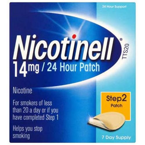 Nicotinell TTS20 Patient Support Material and Patches (14mg) Pack of 7