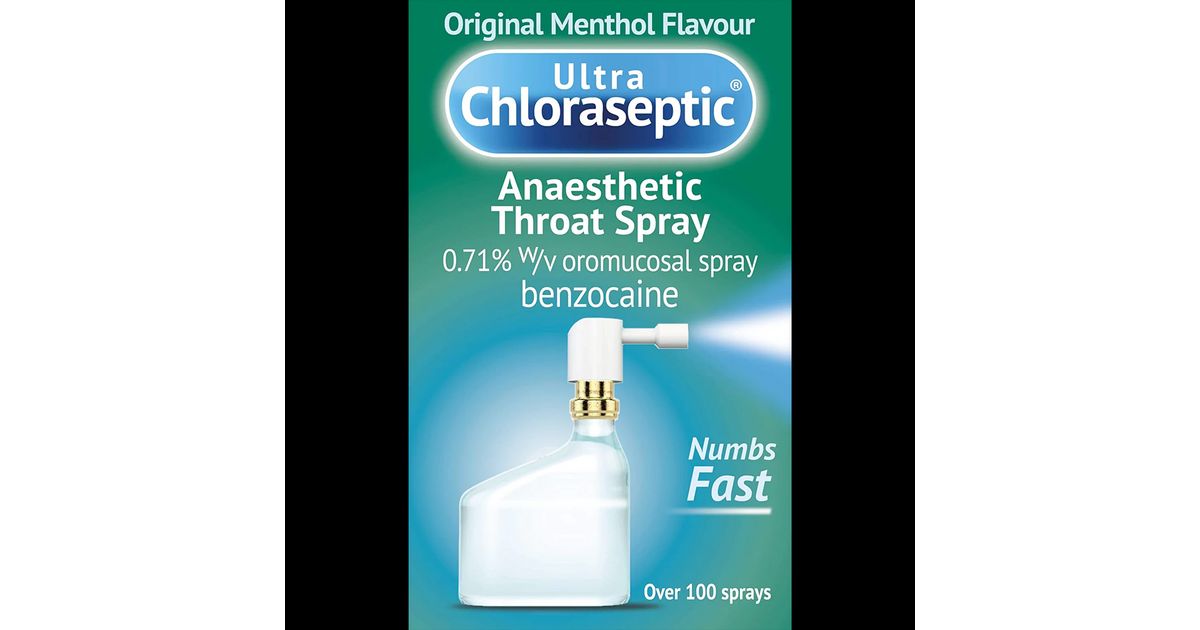 Ultra Chloraseptic Anaesthetic Throat Spray Original Menthol 15ml