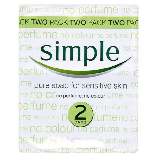 Simple Pure Bath Soap 125g Pack of 2