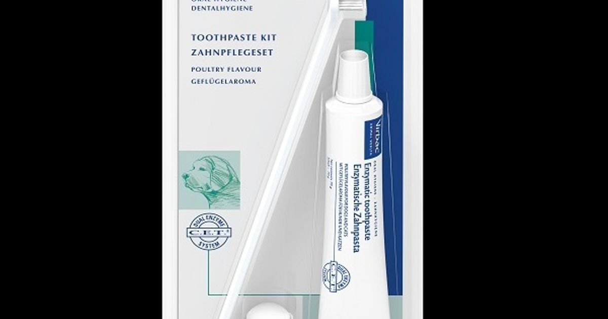 Virbac Toothpaste Kit for Dogs Poultry Flavour 70g