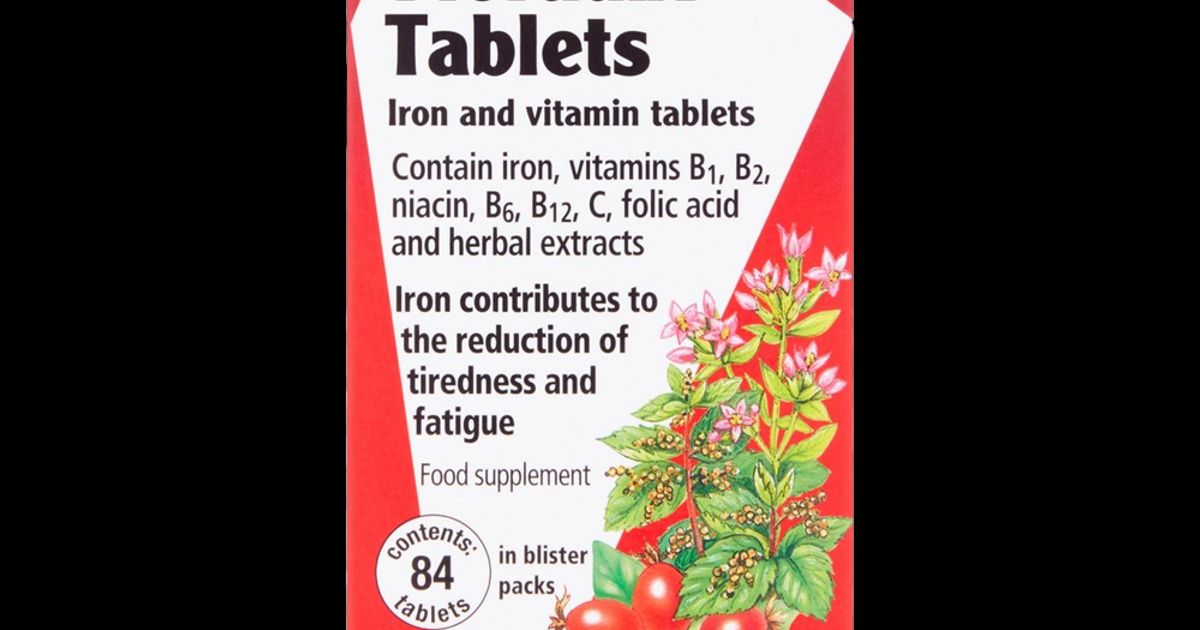 Floradix Formula Herbal Iron Tablets Pack of 84