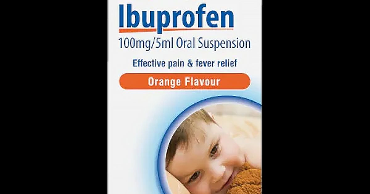 Children's Ibuprofen 100mg/5ml Sugar Free Oral Suspension 100ml