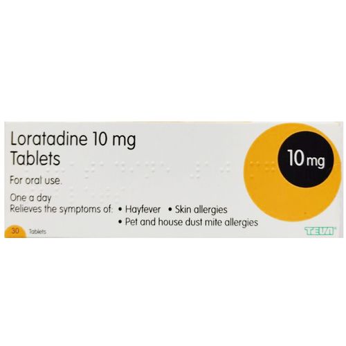 Loratadine 10mg Tablets Pack of 30 x 3 Non Drowsy