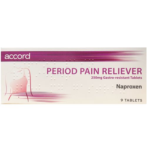 Accord Period Pain Reliever Tablets Pack of 9