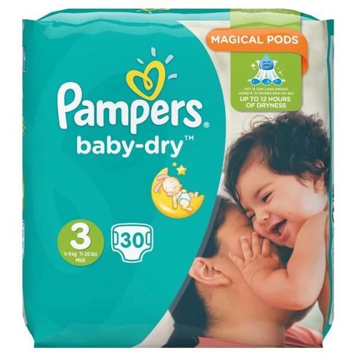 Pampers Baby Dry (unisex) Midi Pack of 30