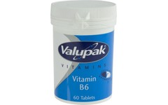Valupak Vitamin B6 10mg Tablets Pack of 60
