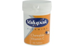 Valupak Chewable Vitamin C Tablets 80mg Pack of 60