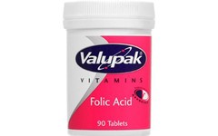 Valupak Folic Acid Tablets 400mcg Pack of 90