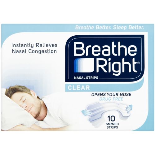 Breathe Right Nasal Strips Small/Medium Clear Pack of 10