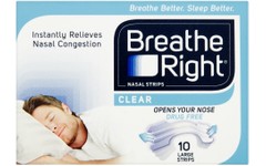 Breathe Right Nasal Strips Large Clear Pack of 10