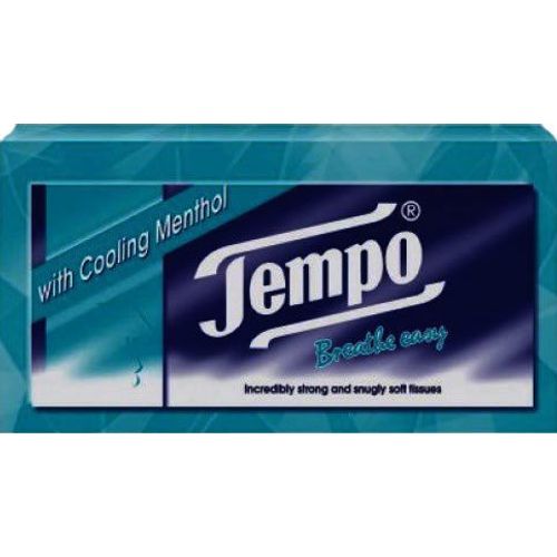 Tempo Tissue Single Box Menthol Pack of 80