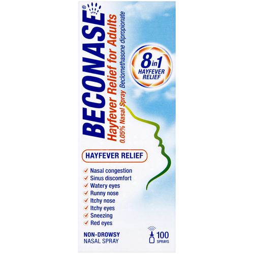 Beconase Allergy Nasal Spray For Adults 100 Dose