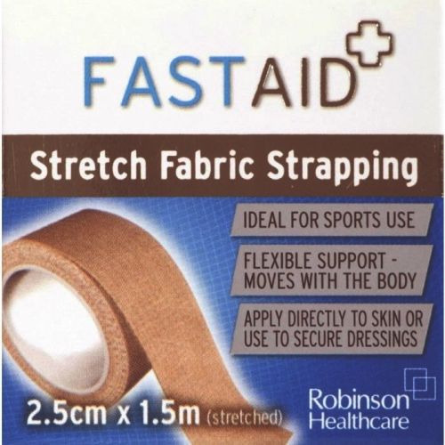 Fastaid Stretch Fabric Strapping 2.5cm x 1.5m