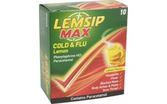 Lemsip Max Cold & Flu Sachets Lemon Pack of 10