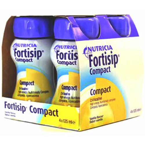 Fortisip Compact Vanilla 125ml Pack of 4