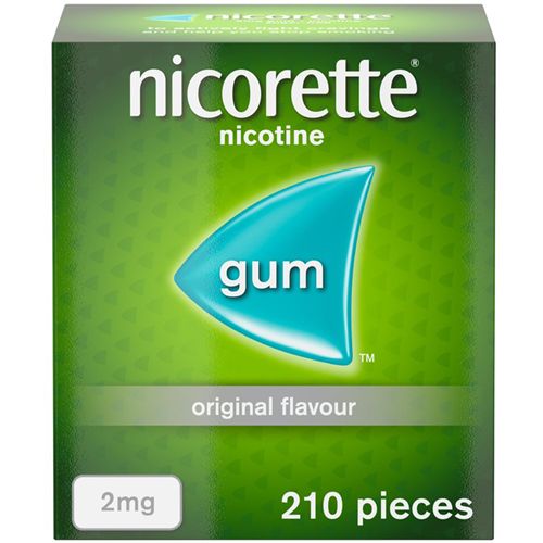 Nicorette® Original 2mg Gum Nicotine 210 Pieces (Stop Smoking Aid)