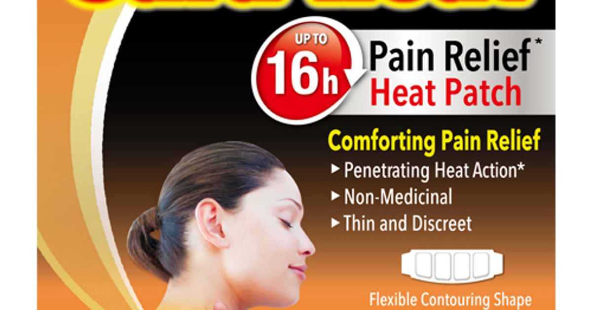 CuraHeat Direct to Skin Neck & Shoulder Pain Patches Pack of 3