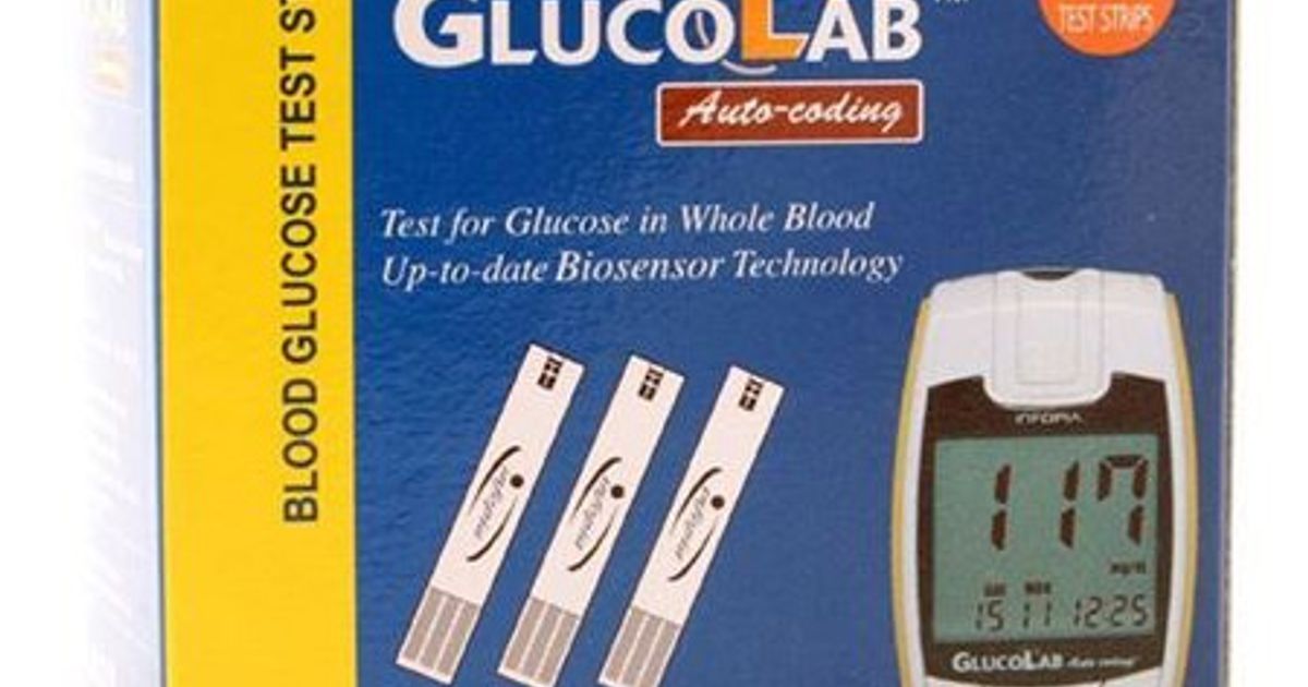 GlucoLab Blood Glucose Test Strips Pack of 50