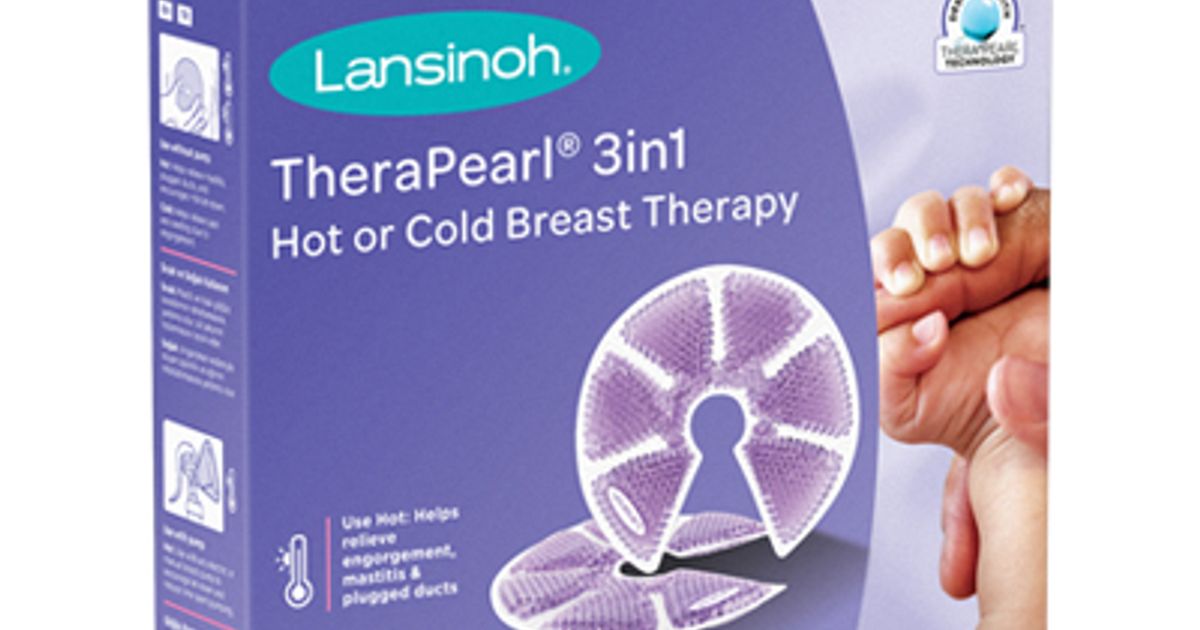 Lansinoh TheraPearl 3in1 Hot or Cold Breast Therapy Pack of 2