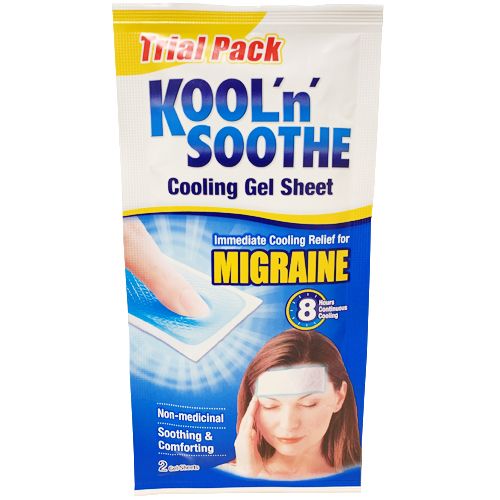 Kool 'n' Soothe Trial Pack Migraine Sheets Pack of 2