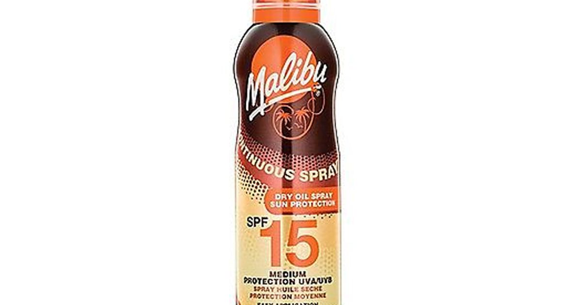 Malibu Continuous Dry Oil Spray SPF15 175ml