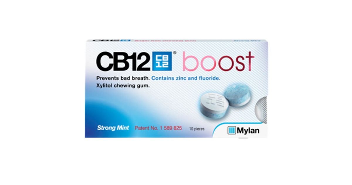 CB12 Strong Mint Chewing Gum x 10 Pieces