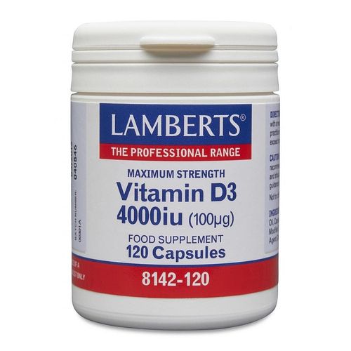 Lamberts Vitamin D3 4000iu Capsules Pack of 120