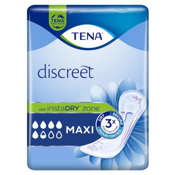 TENA Lady Discreet Maxi Pads Packs of 6