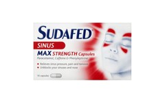 Sudafed Sinus Max Strength Capsules Pack of 16