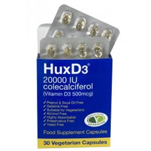 HuxD3 Capsules 20000IU Colecaliferol Pack of 30