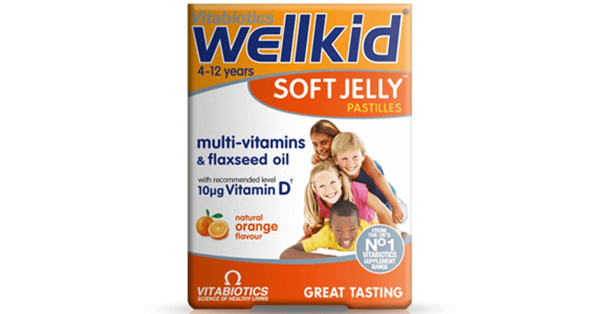 Vitabiotics, Wellkid Soft Jelly Pastilles, 30 Jelly Pastilles 30 Jelly Pastilles Strawberry