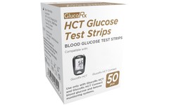 GlucoRx HCT Glucose Test Strips Pack of 50