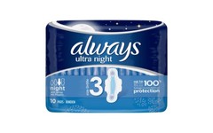 Always Ultra Night Pads Pack of 10