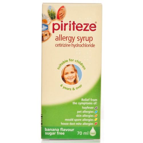 Piriteze Allergy Syrup One-A-Day 70ml