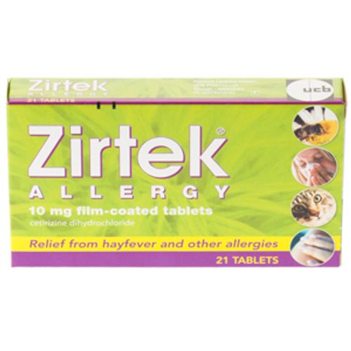 Zirtek Allergy Tablets Pack of 21
