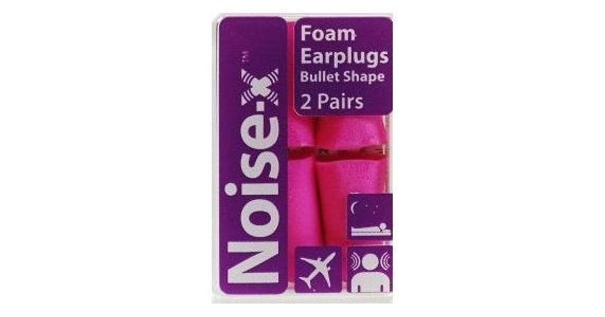 Noise-X Foam Bullet Ear Plugs x 2 Pairs 
