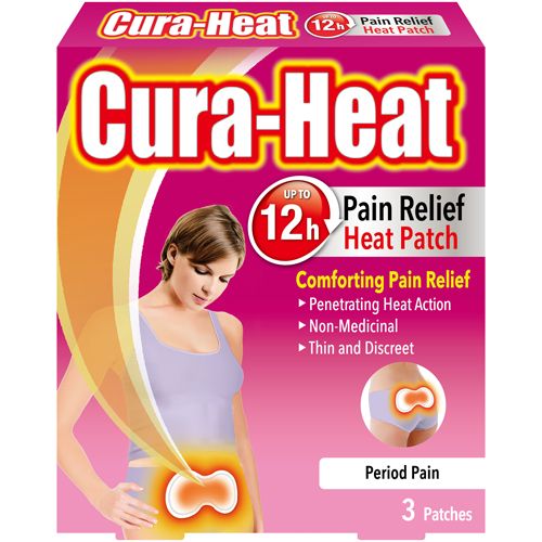 Cura-Heat Period Pain Relief Patches Pack of 3