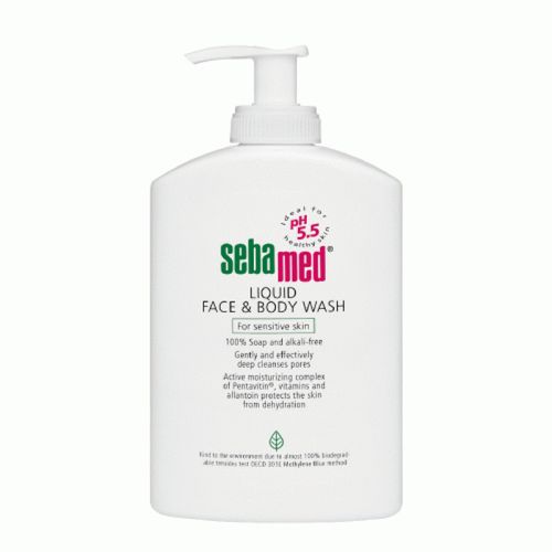 Seba Med Liquid Face & Body Wash 1Ltr Pack of 3
