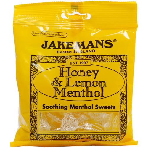 Jakemans Cough Sweets Honey & Lemon Menthol 100g