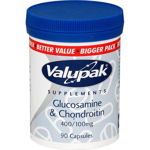 Valupak Glucosamine & Chondroitin Capsules 400/100mg Pack of 90