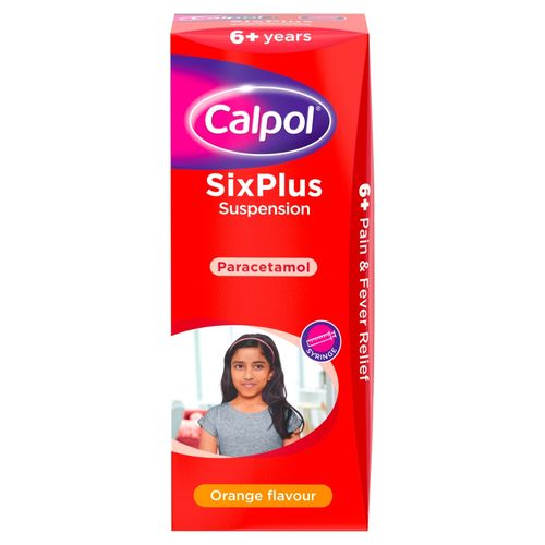 Calpol SixPlus Suspension Orange Flavour 6+ Years 200ml