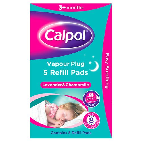 Calpol® Vapour Plug Lavender & Chamomile 3+ Months Refill Pads Pack of 5