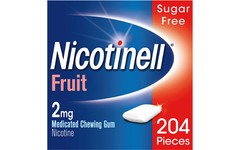 Nicotinell 2mg Chewing Gum Fruit Pack of 204