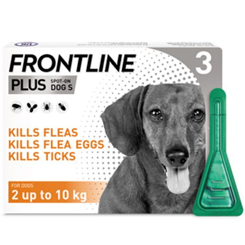 Frontline Plus Spot On Small Dog Pipettes Pack of 3
