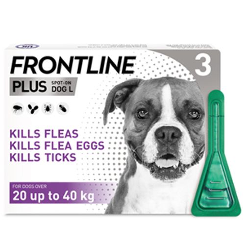 Frontline Plus Spot On Large Dog Pipettes Pack of 3