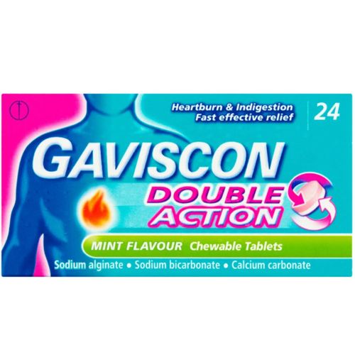 Gaviscon Double Action Mint Flavour Tablets Pack of 24